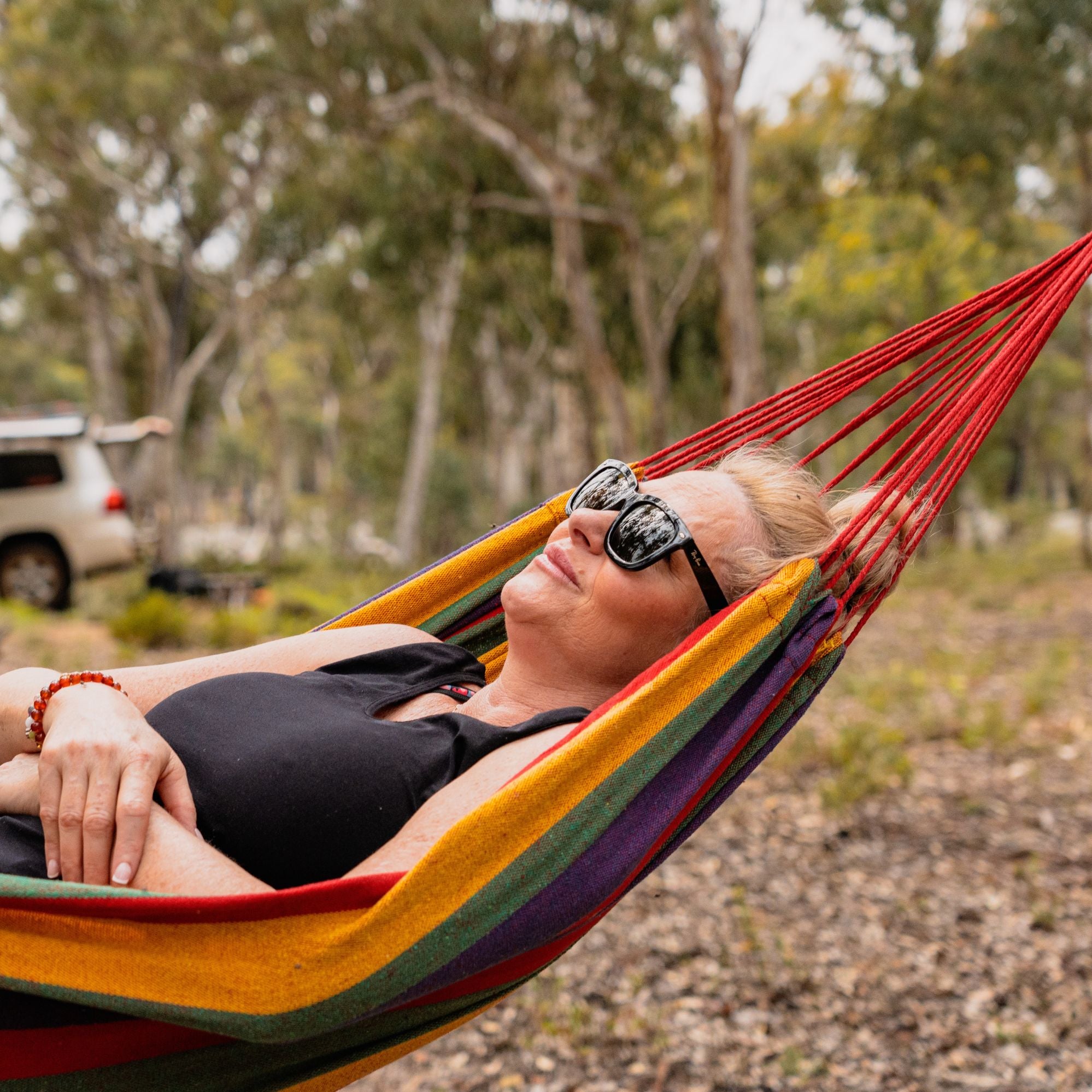 Good Vibes Double Travel Hammock with Carry Nag 200 x 150 cm