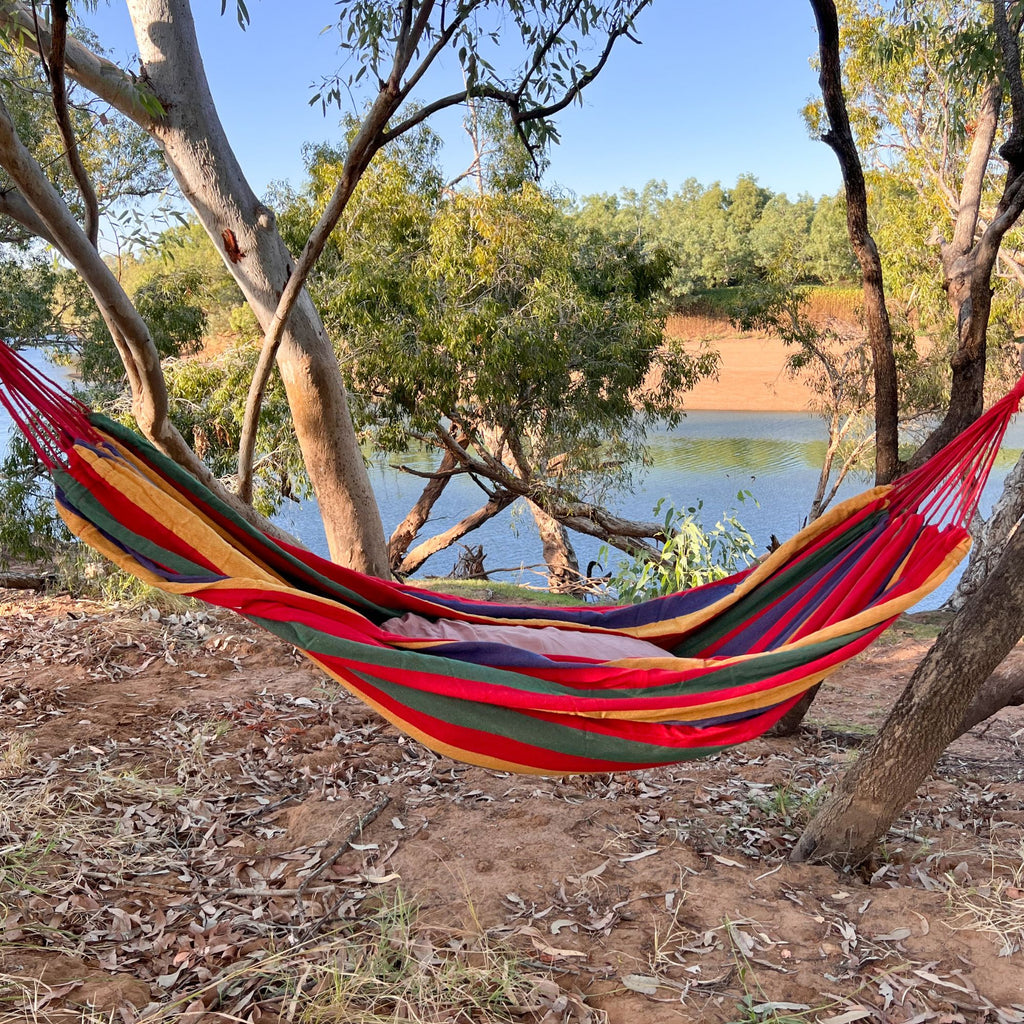 Good Vibes Double Travel Hammock with Carry Nag 200 x 150 cm