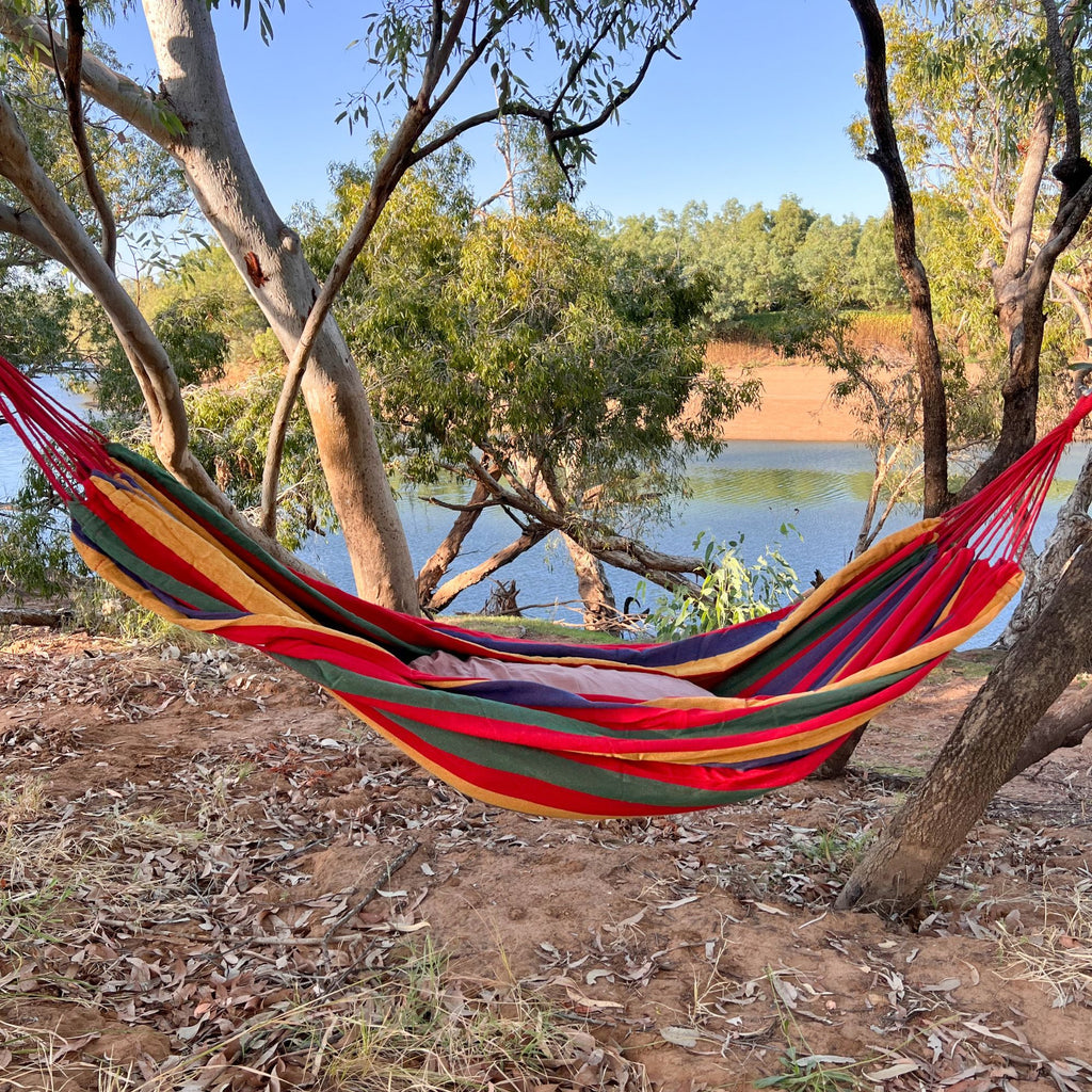 Good Vibes Double Travel Hammock with Carry Nag 200 x 150 cm