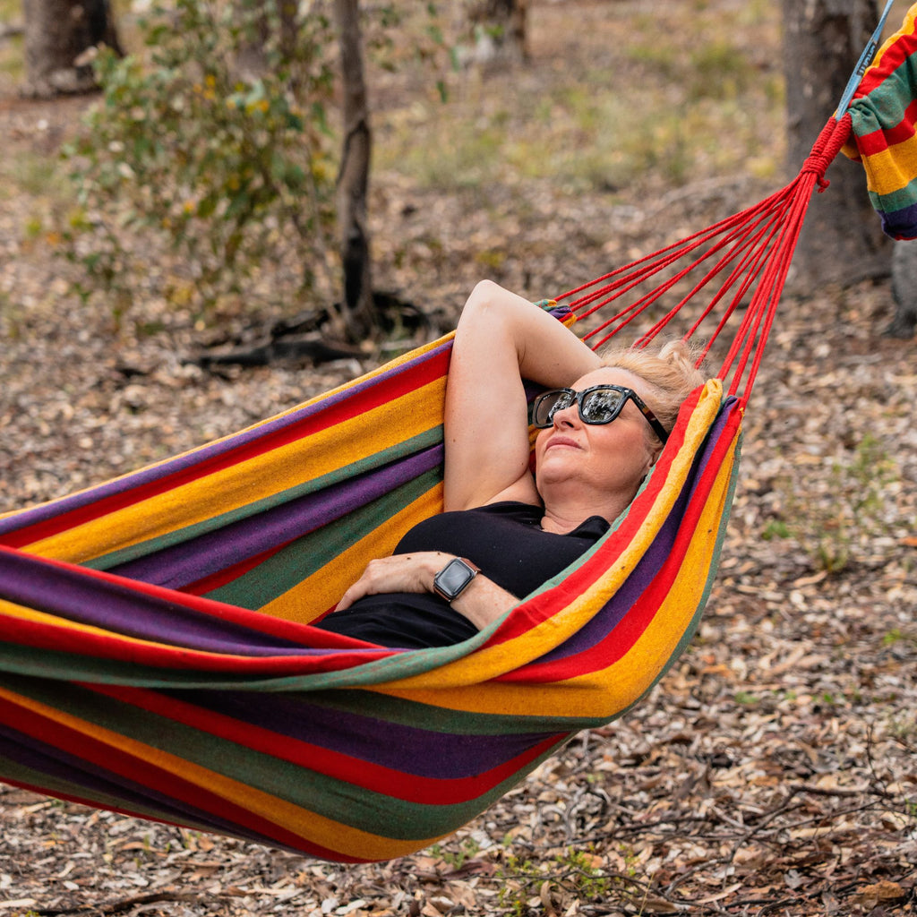Good Vibes Double Travel Hammock with Carry Nag 200 x 150 cm