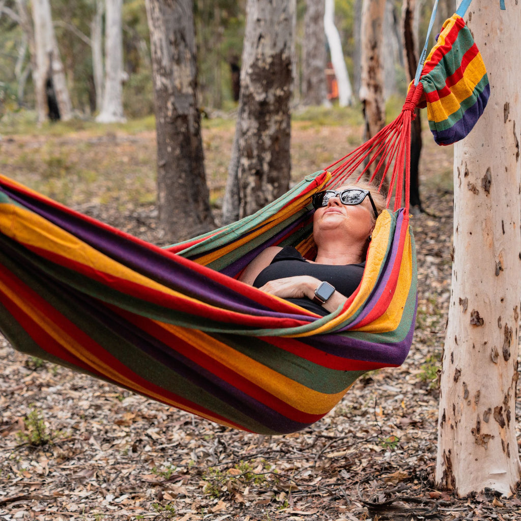 Good Vibes Double Travel Hammock with Carry Nag 200 x 150 cm
