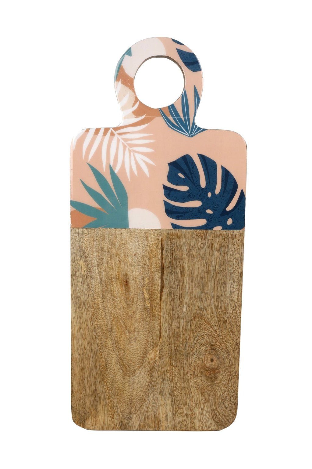 Blush Palm Mango Wood & Enamel Serving Board 46cm