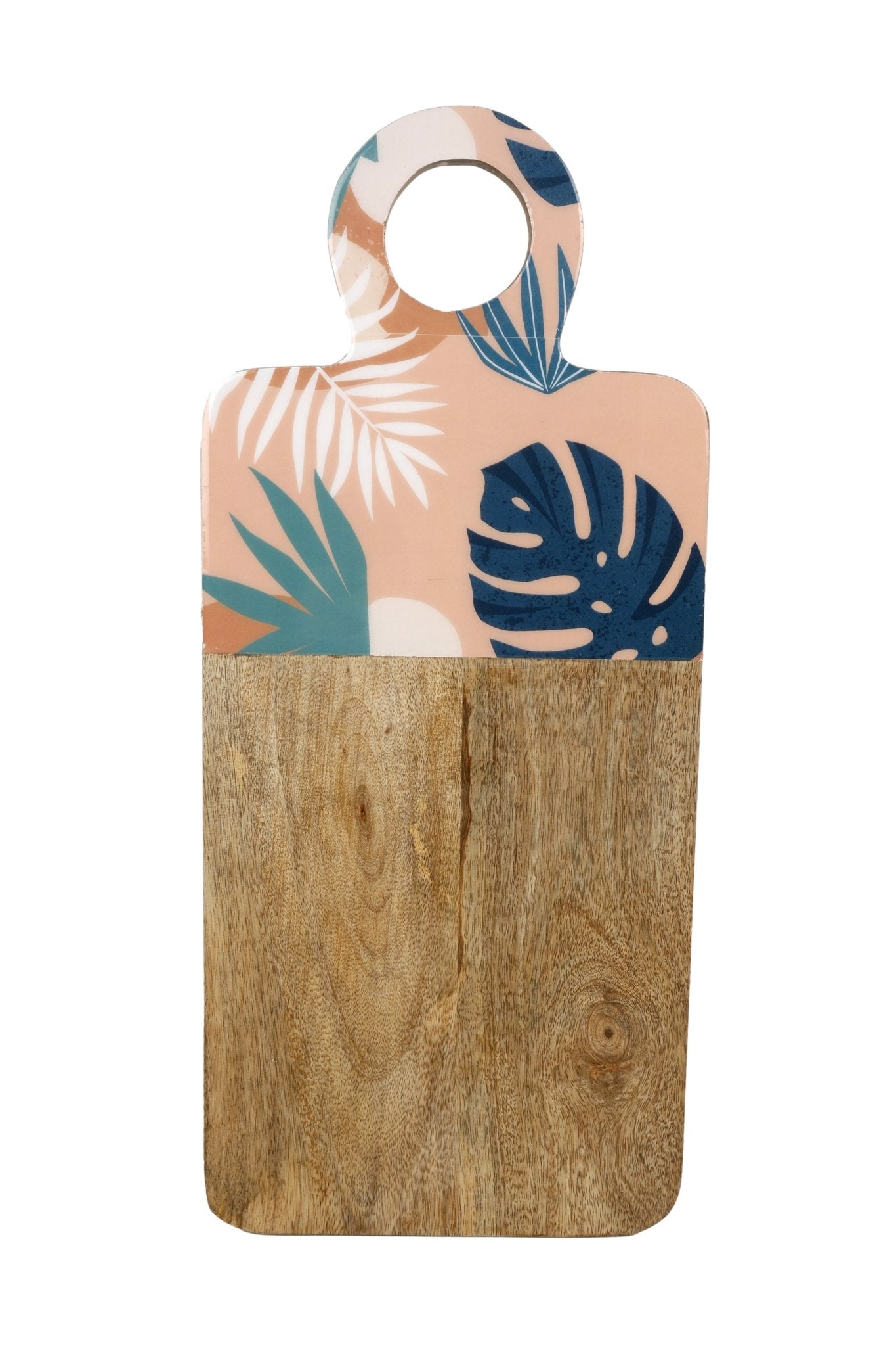 Blush Palm Mango Wood & Enamel Serving Board 46cm