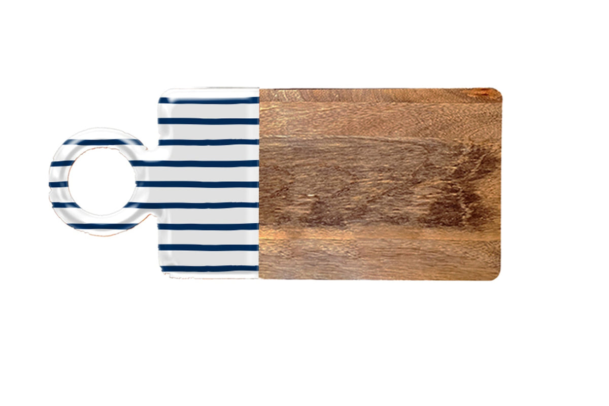 Mediterranean Mango Wood & Enamel Serving Board 46cm