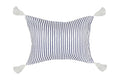 Mediterranean Inflatable Beach Pillow With Tassels , PVC Insert, Water Resistant