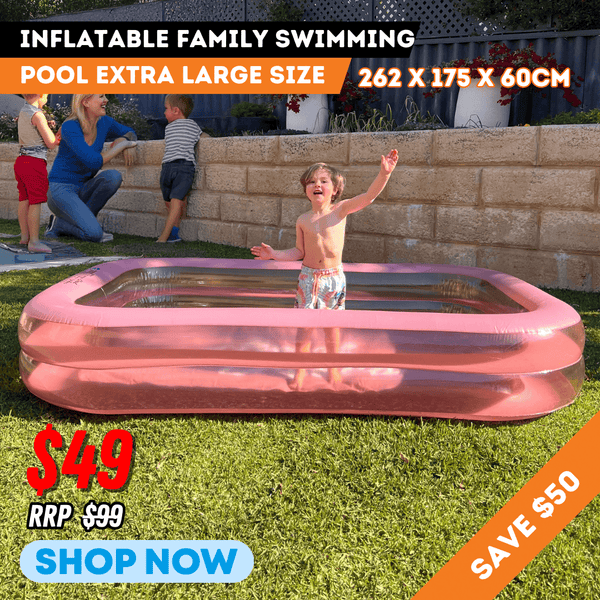 Pink Inflatable Swimming Pool