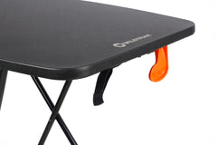 Wildtrak™ Utility Table, Compact, Lightweight, Blow Mould Resin, Adjustable Height, Folds Flat, Waterproof, Great for Camping Outdoors, 66x46x71cm
