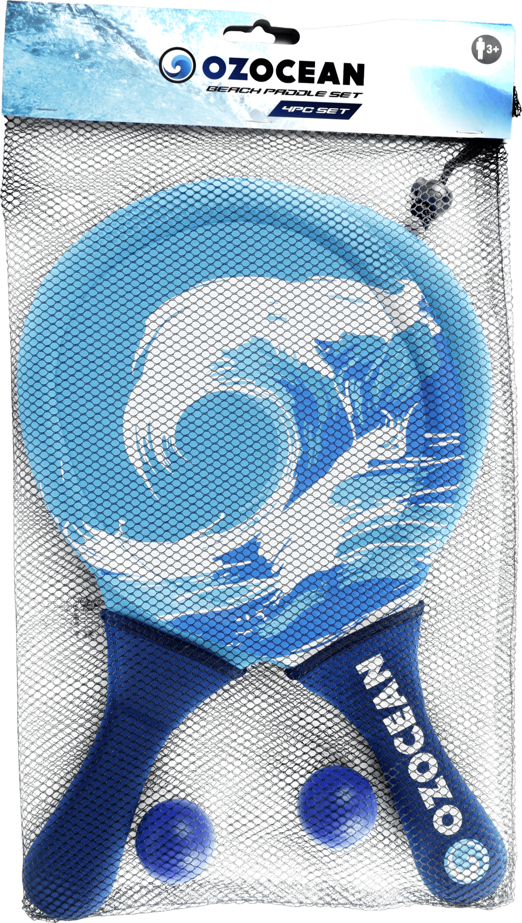 4pc Beach Bat & Ball Set Neoprene 38x21cm Ages 3+
