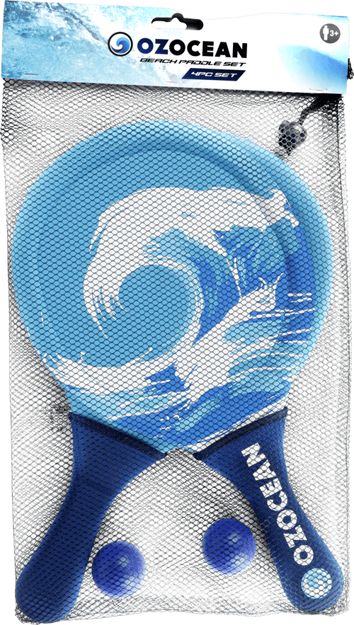 4pc Beach Bat & Ball Set Neoprene 38x21cm Ages 3+