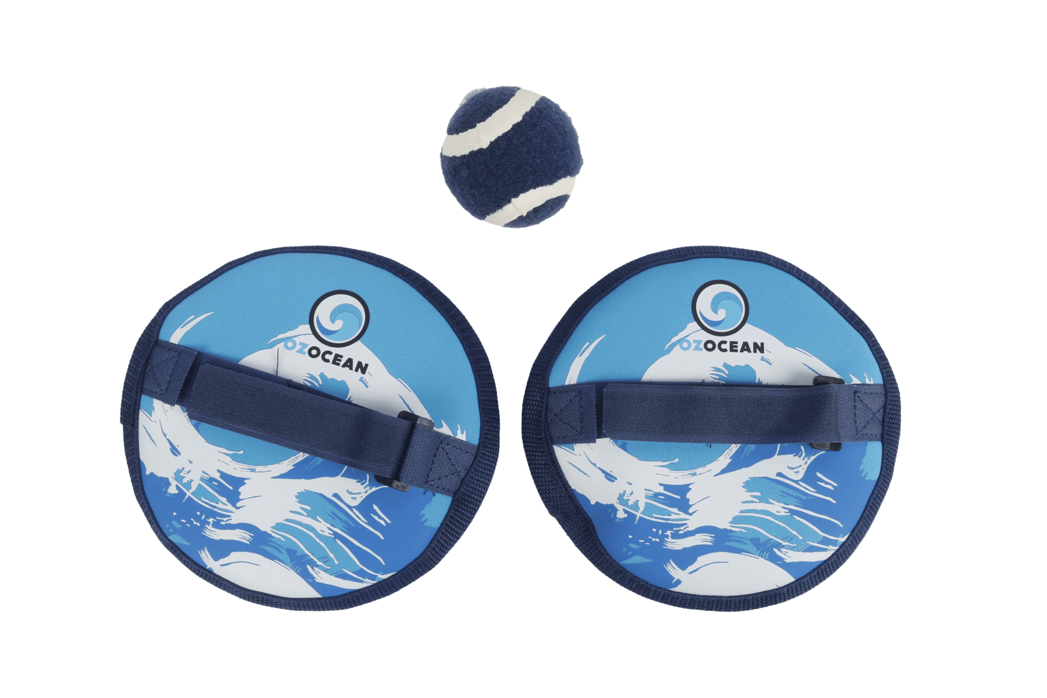 3pc Beach Ball and Catch Set Neoprene 18cm Ages 3+