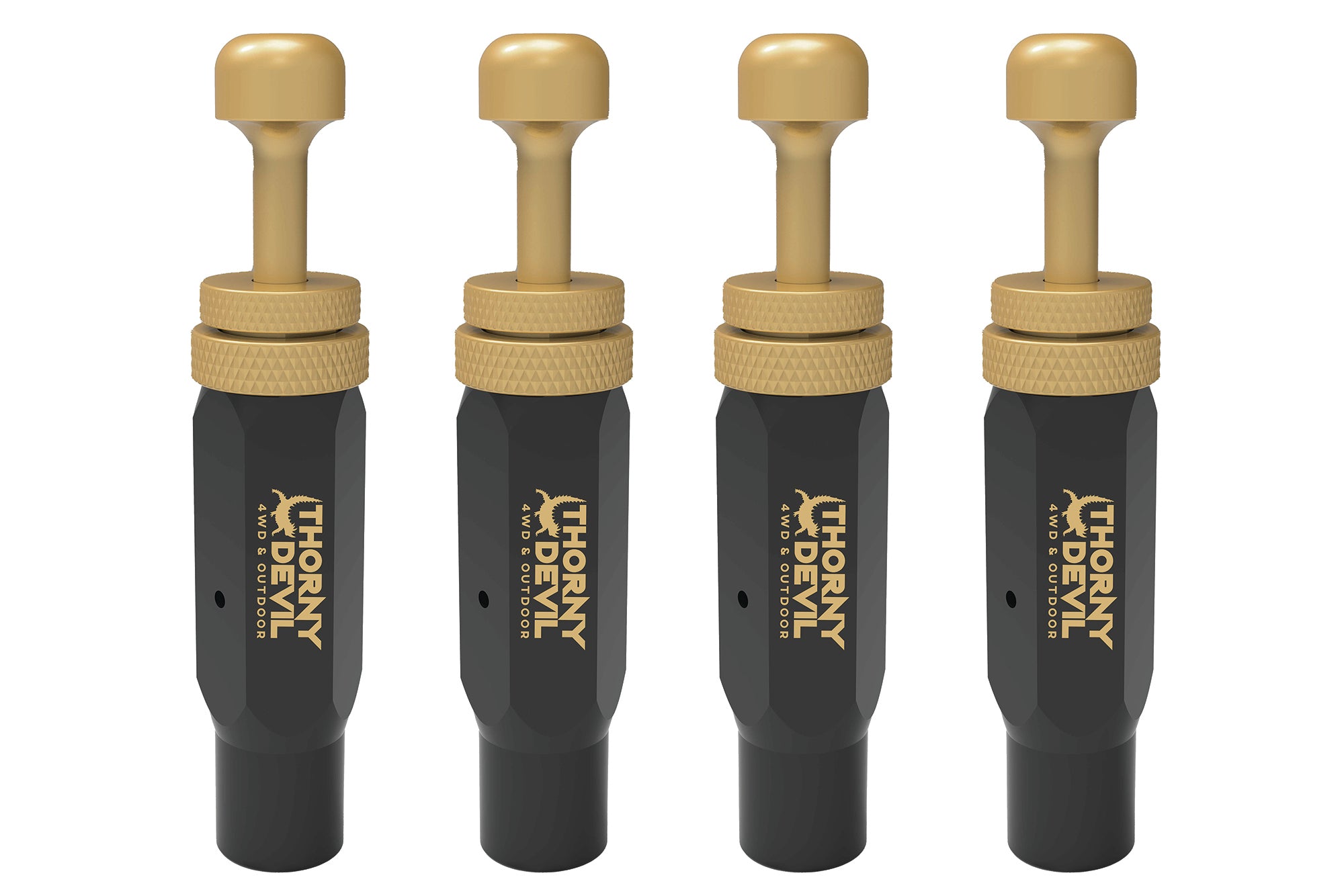 Premium Tyre Deflators & Digital Gauge Combo - 6pc Set
