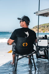 Wildtrak™ Telfer Compact Directors Chair, Folding Aluminium Frame, Lightweight, Weight Rated 120kg, Carry Bag with Carry Handle