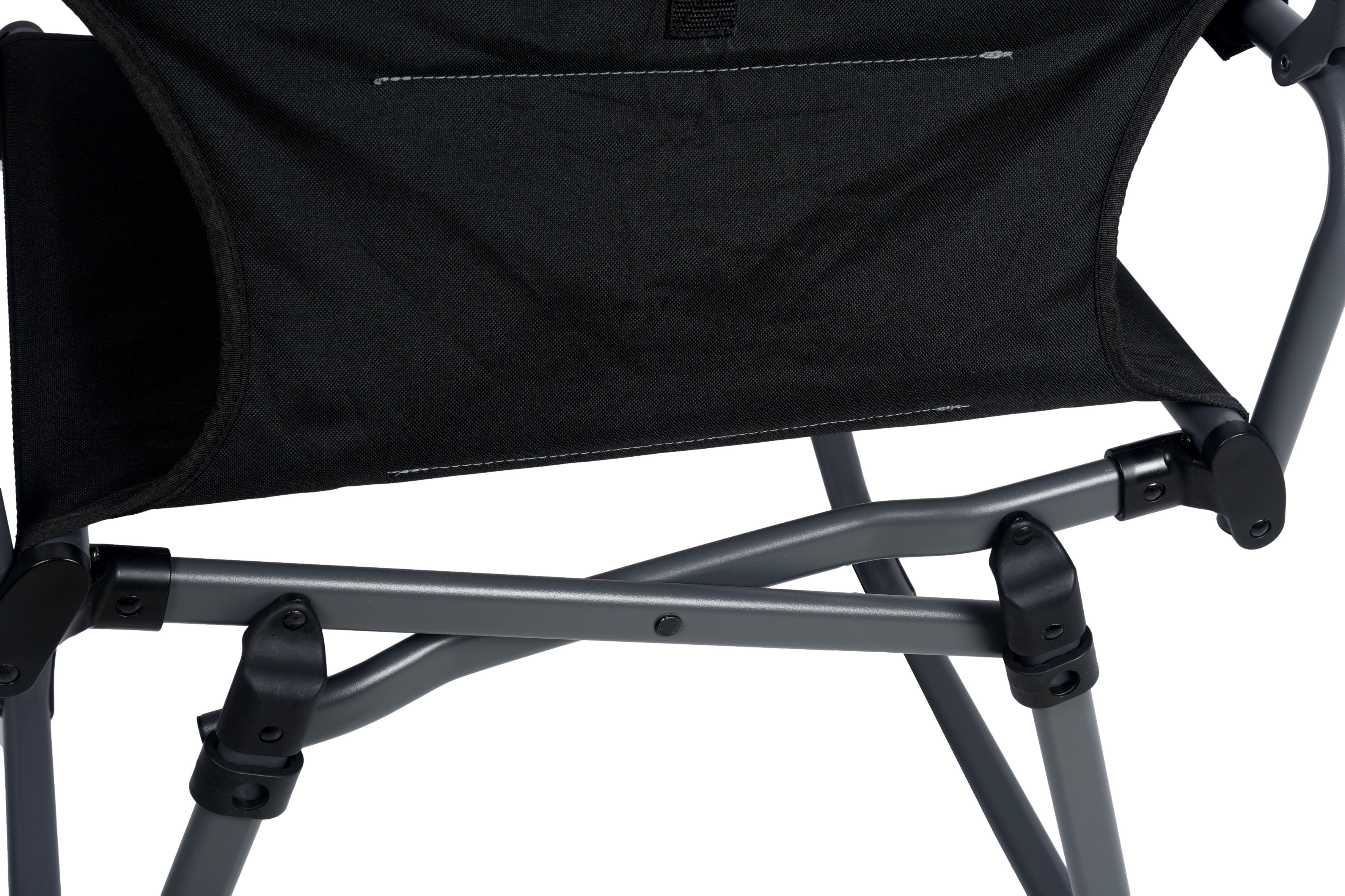Wildtrak™ Telfer Compact Directors Chair, Folding Aluminium Frame, Lightweight, Weight Rated 120kg, Carry Bag with Carry Handle