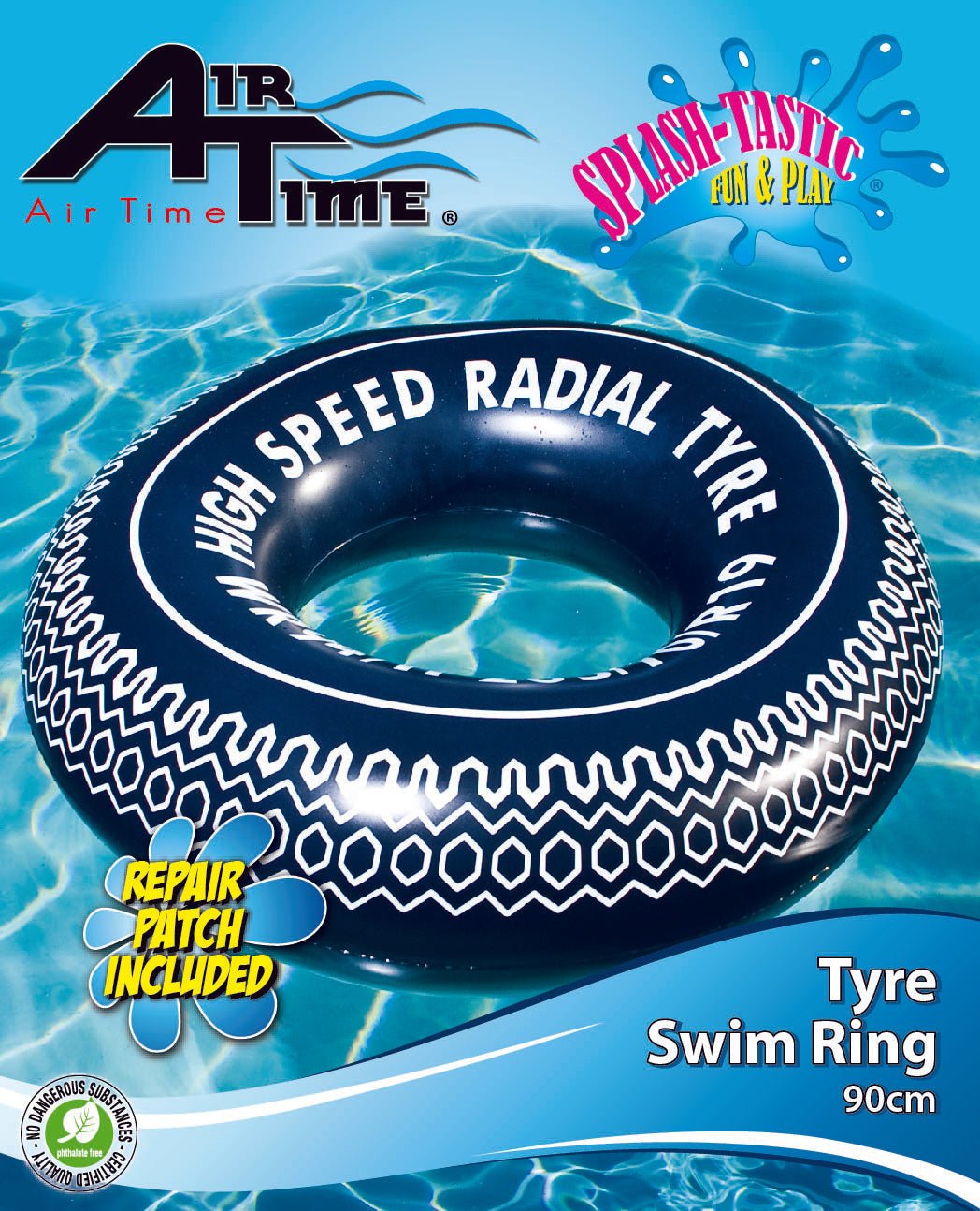 Extra Large Inflatable Tyre Swim Ring  90cm