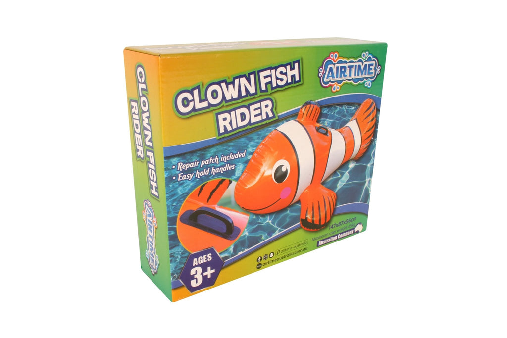 Inflatable Jumbo Clown Fish with Handles 147x87x56cm - Ages 3+