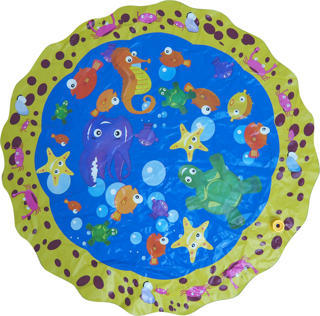 Sprinkler Mat Sea Theme includes Hose Connection 105cm - Ages 3+