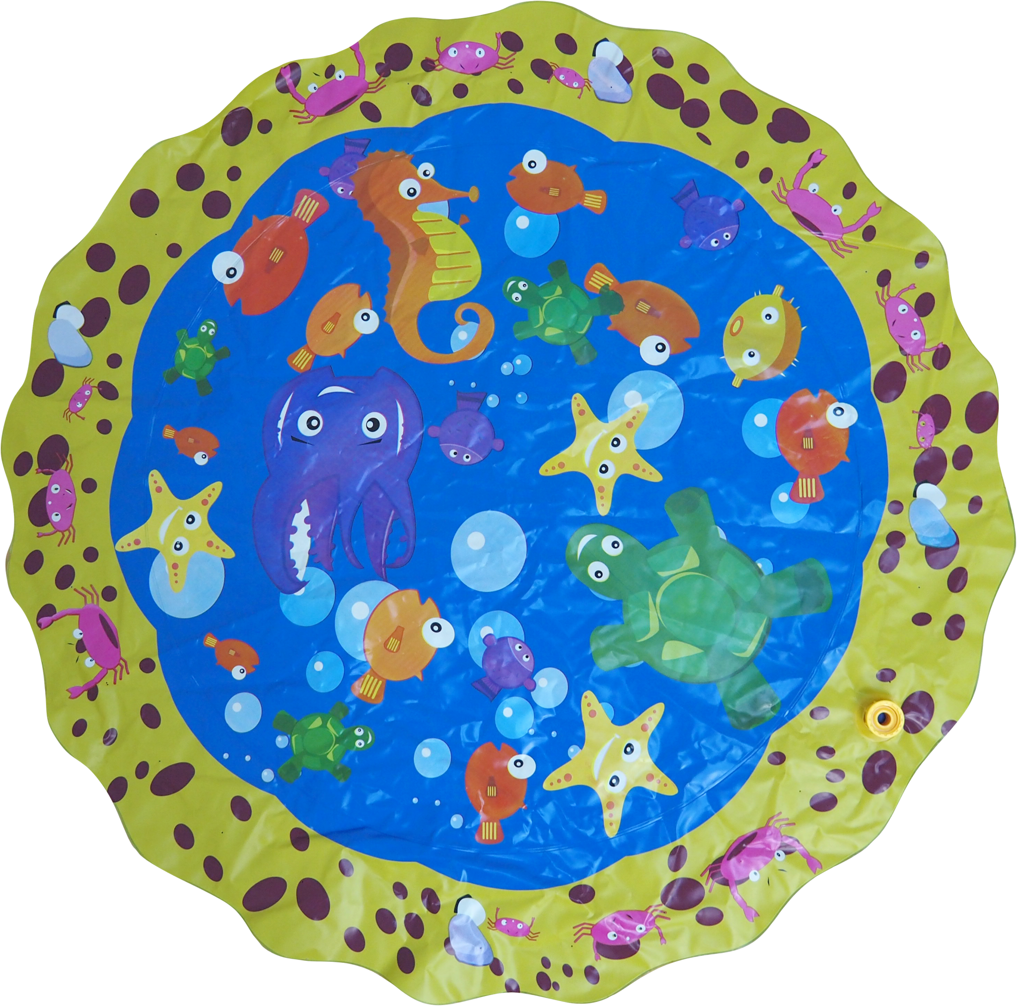Sprinkler Mat Sea Theme includes Hose Connection 105cm - Ages 3+