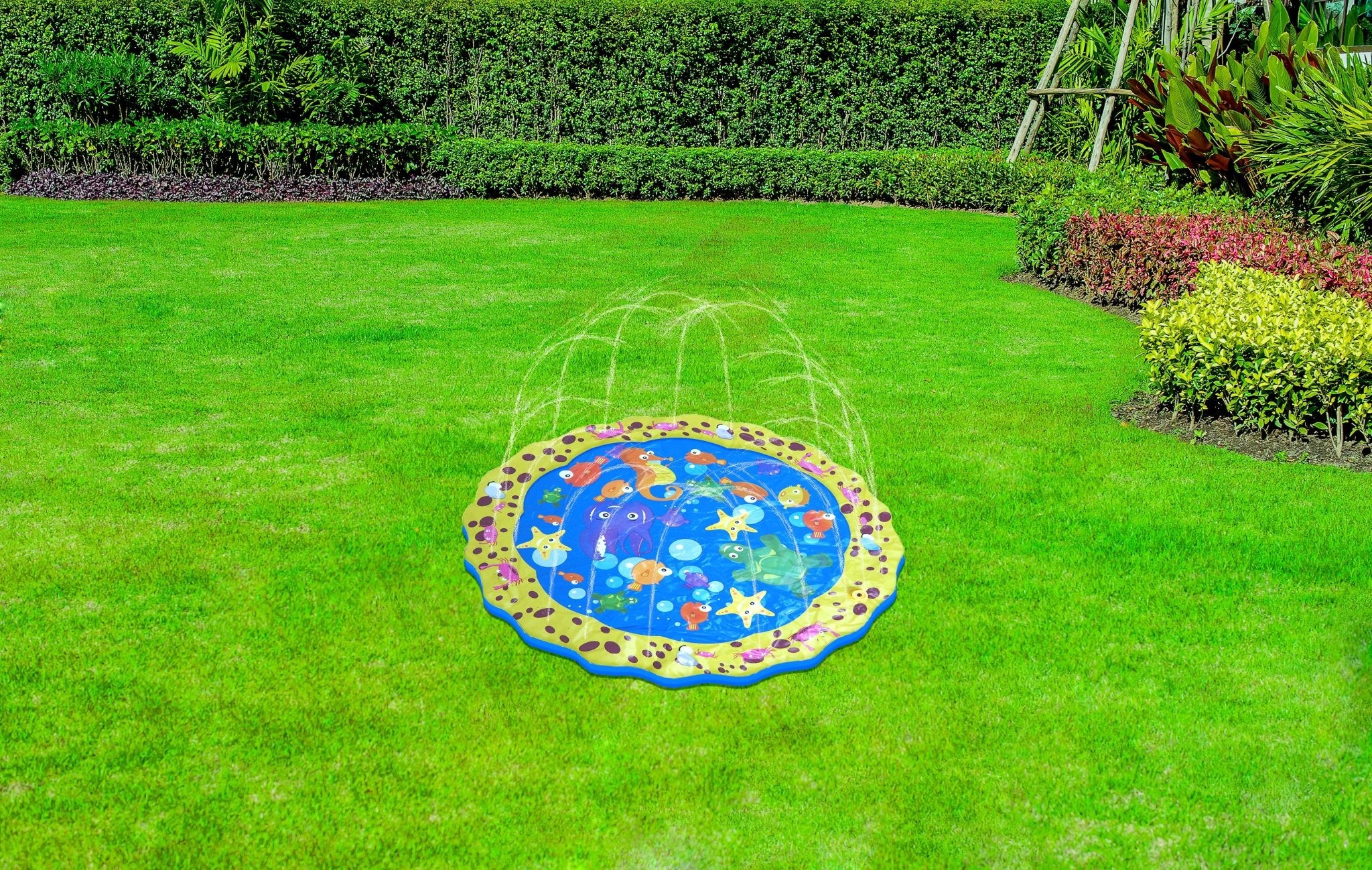 Sprinkler Mat Sea Theme includes Hose Connection 105cm - Ages 3+