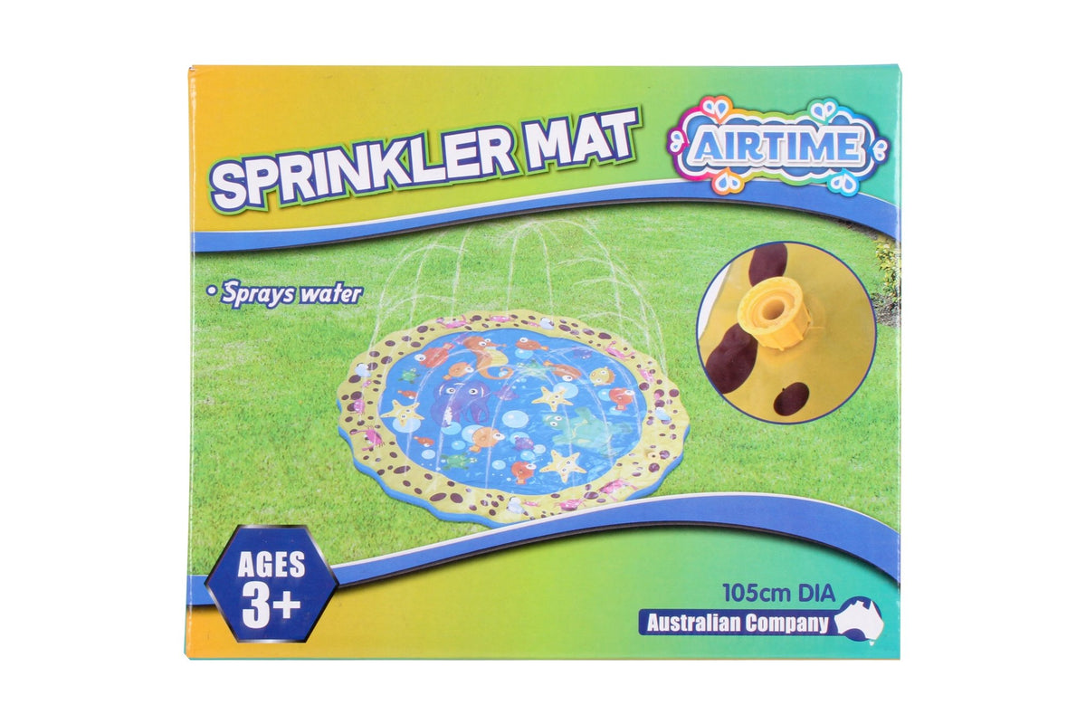 Sprinkle Mat Sprinkler Mat Sea Theme includes Hose Connection 105cm - Ages 3 ...