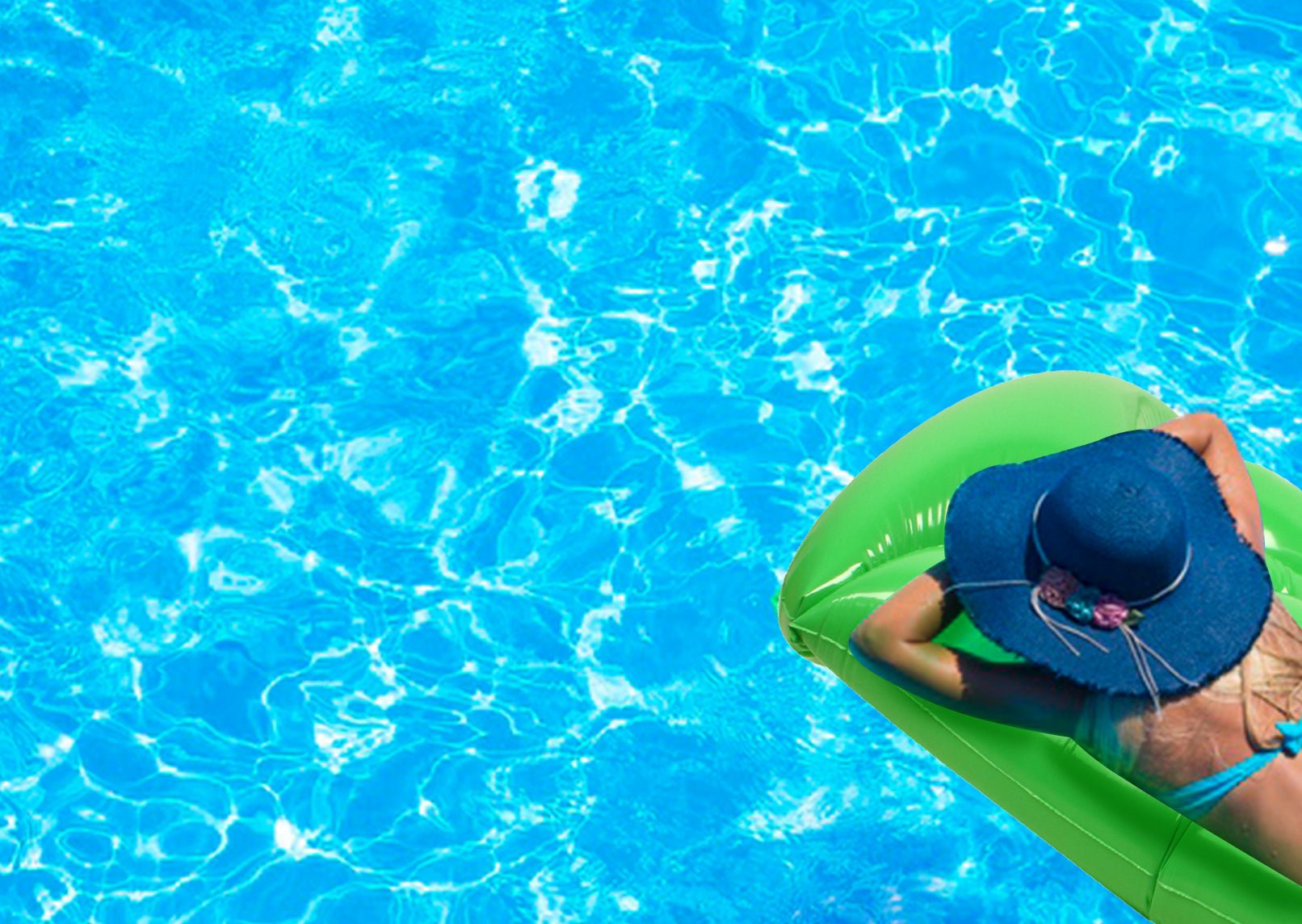 Inflatable Pool Mattress Green 190cm