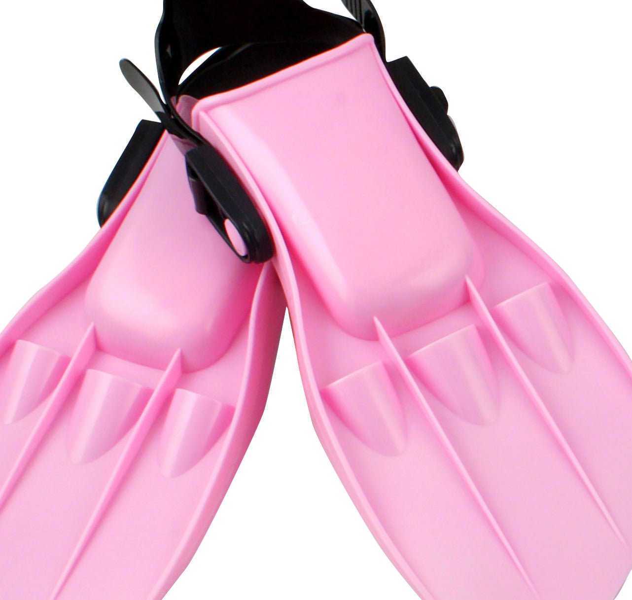 Adjustable Kids Swimming Fins 52x9cm - Pink, Blue or Black