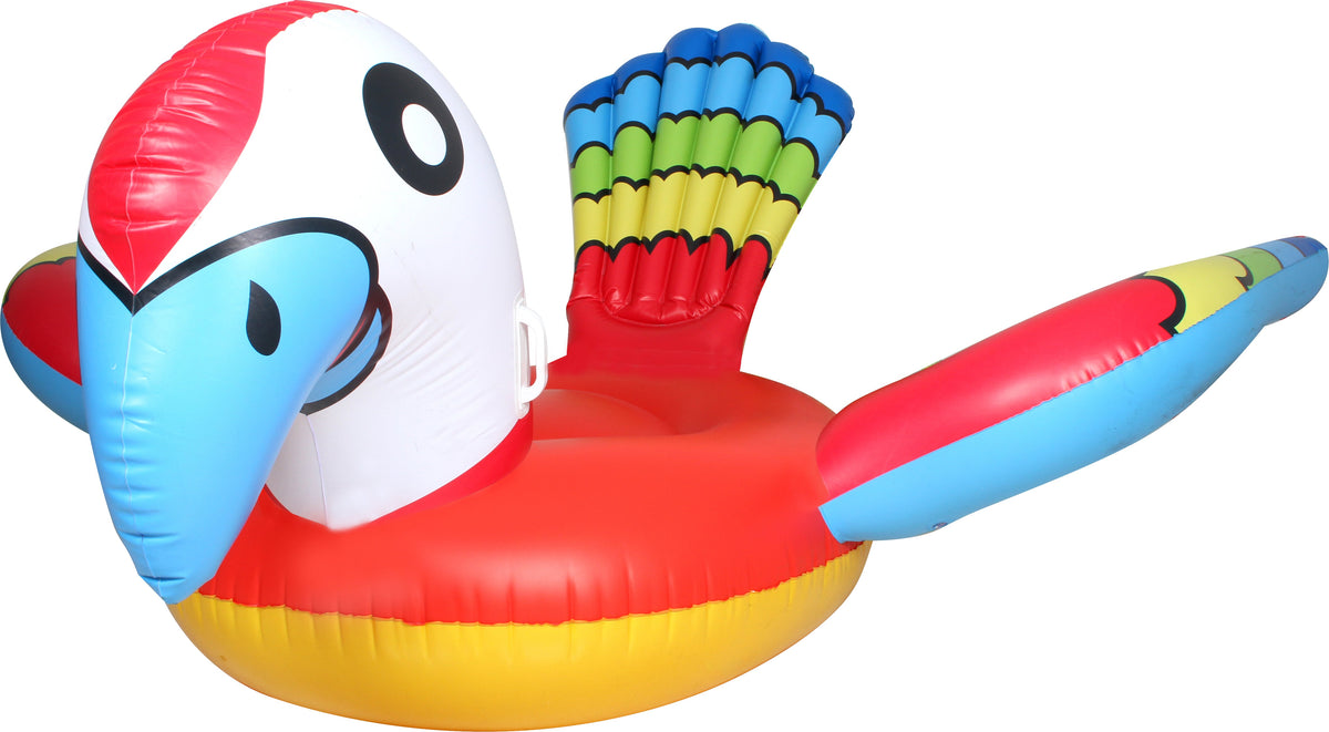 Inflatable Giant Parrot Float with Handles 186x221x95cm - Ages 6 ...