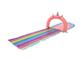 AirTime™ Unicorn Slip and Slide Water Game 4m, Sprays Water, Connects to Hose Ages5-14yrs