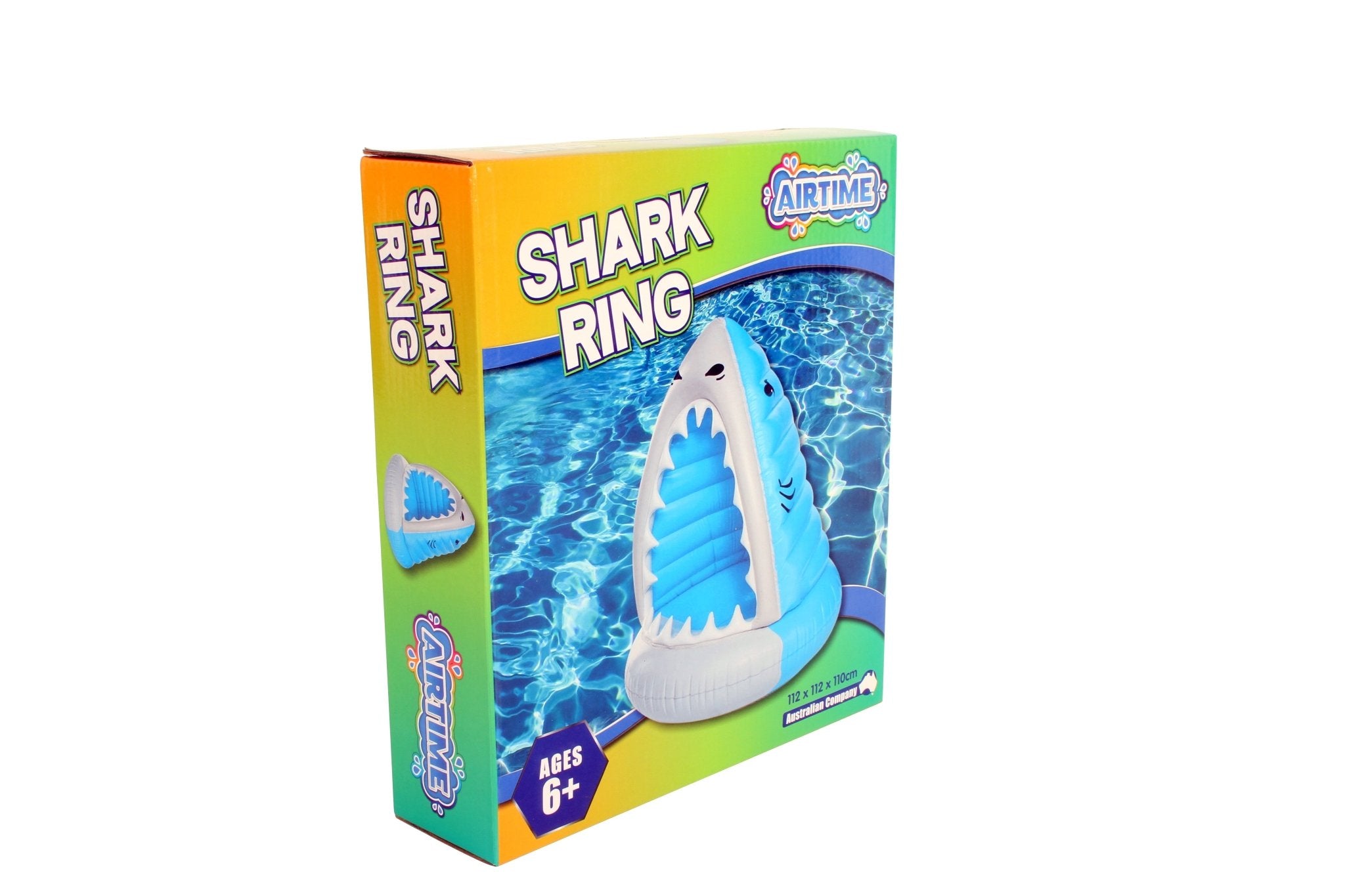 Extra Large Inflatable Shark Mouth Swim Ring 112cm Age6+