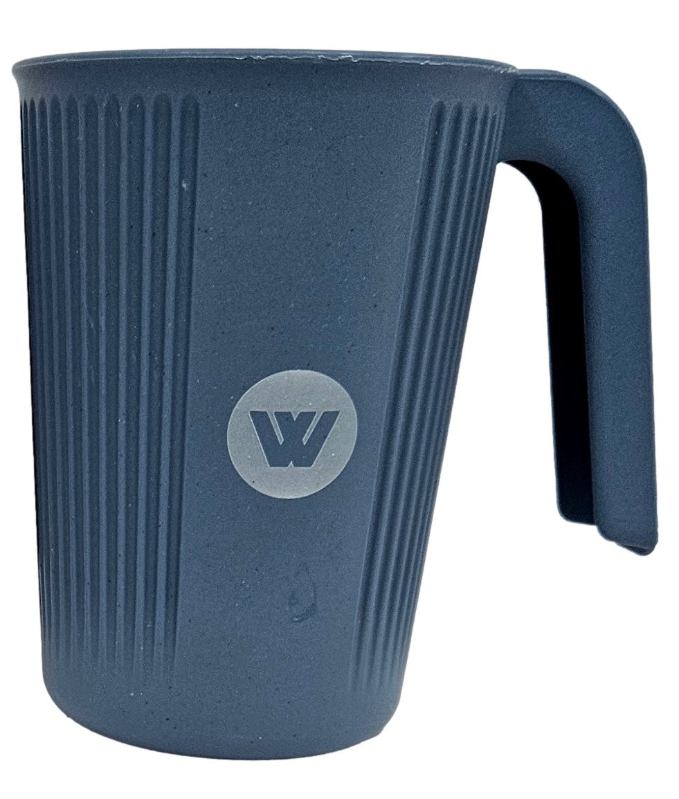 350ml Wheat Straw Cup - Available in Blue or Natural