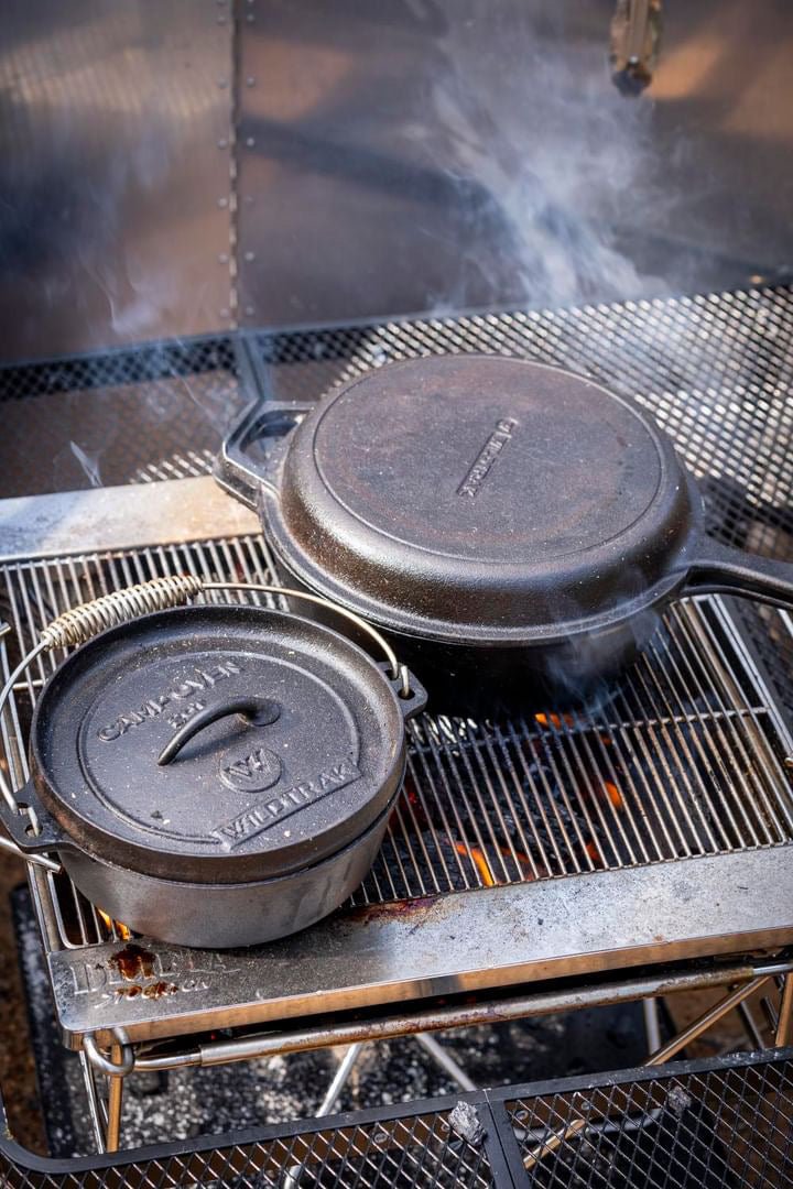 3.2 Quart Pre-Seasoned Cast Iron 2in1 COMBO Cooker 26.5x4cm