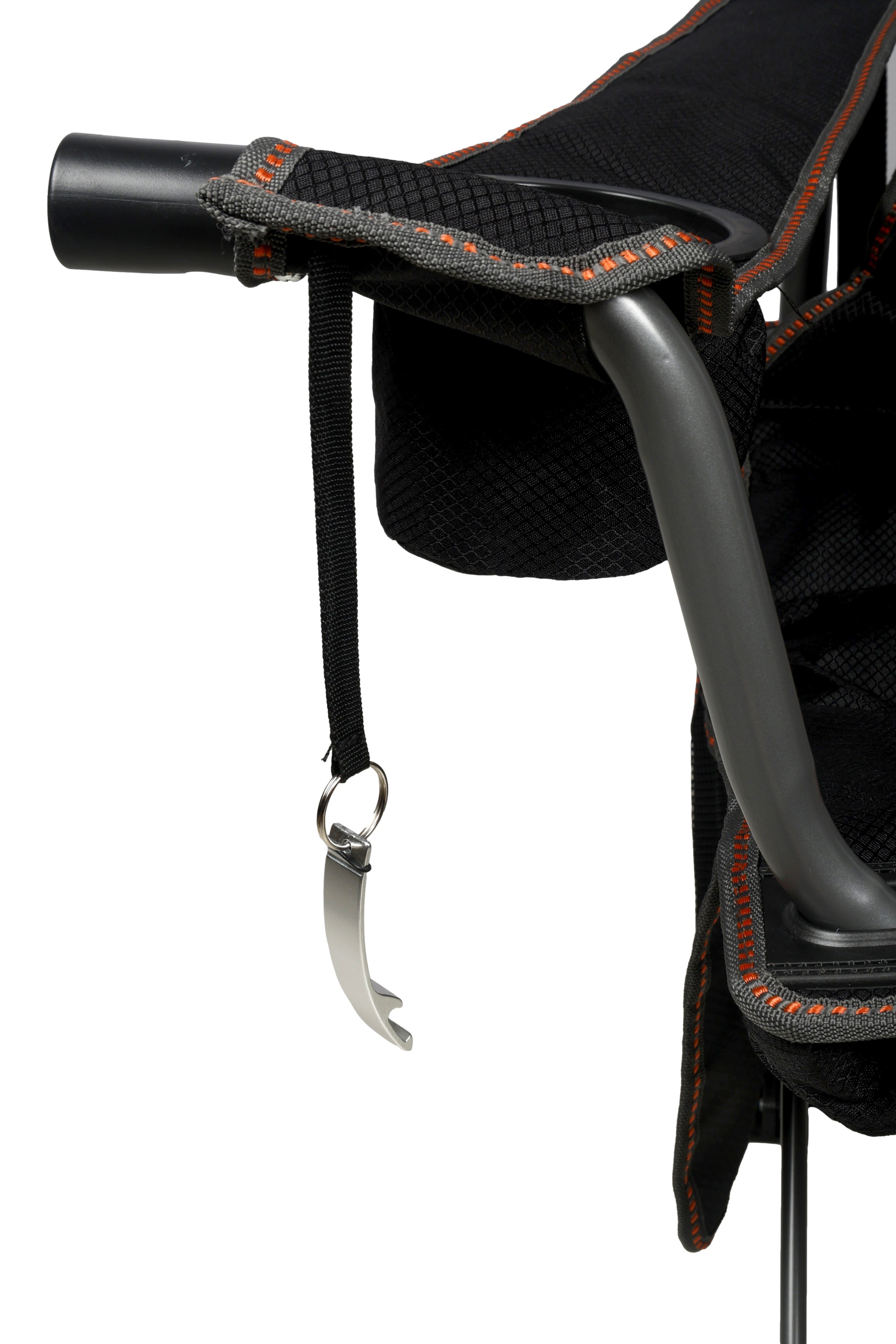 Wildtrak™ DELUXE Yardie Foldable Arm Chair with Shoulder Strap, Built-in Cooler Storage, Drink Holder, Wine Glass Holder