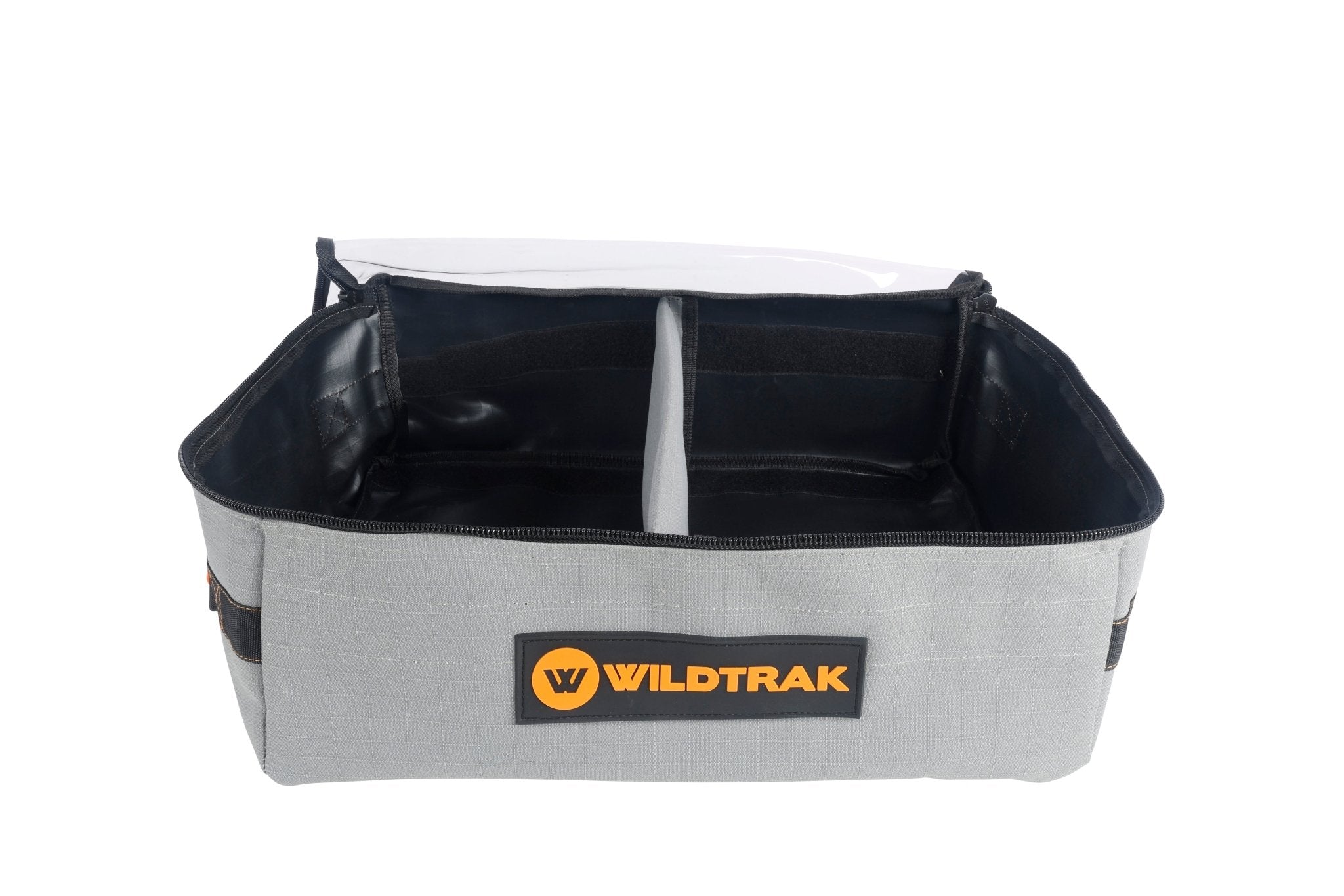 Large Canvas Clear Top Storage Bag with Handles 35x25x13cm Heavy-Duty 400gsm Ripstop Canvas for 4WD & Camping