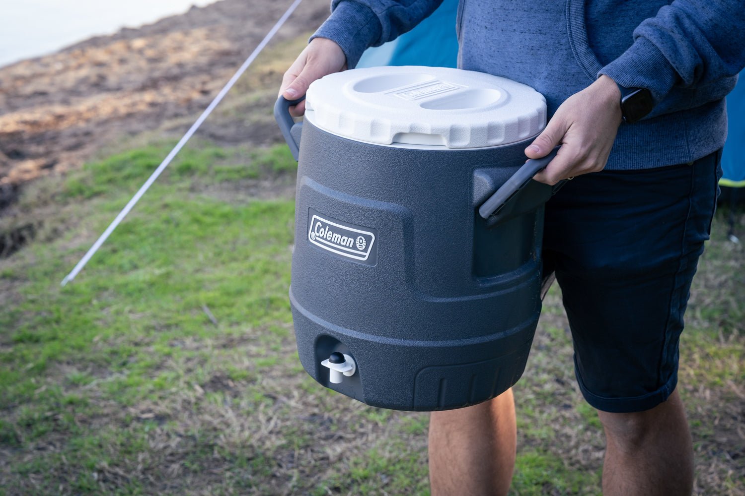 Extreme 15L Daintree Keg  Grey with Heavy Duty Carry Handles and Tap