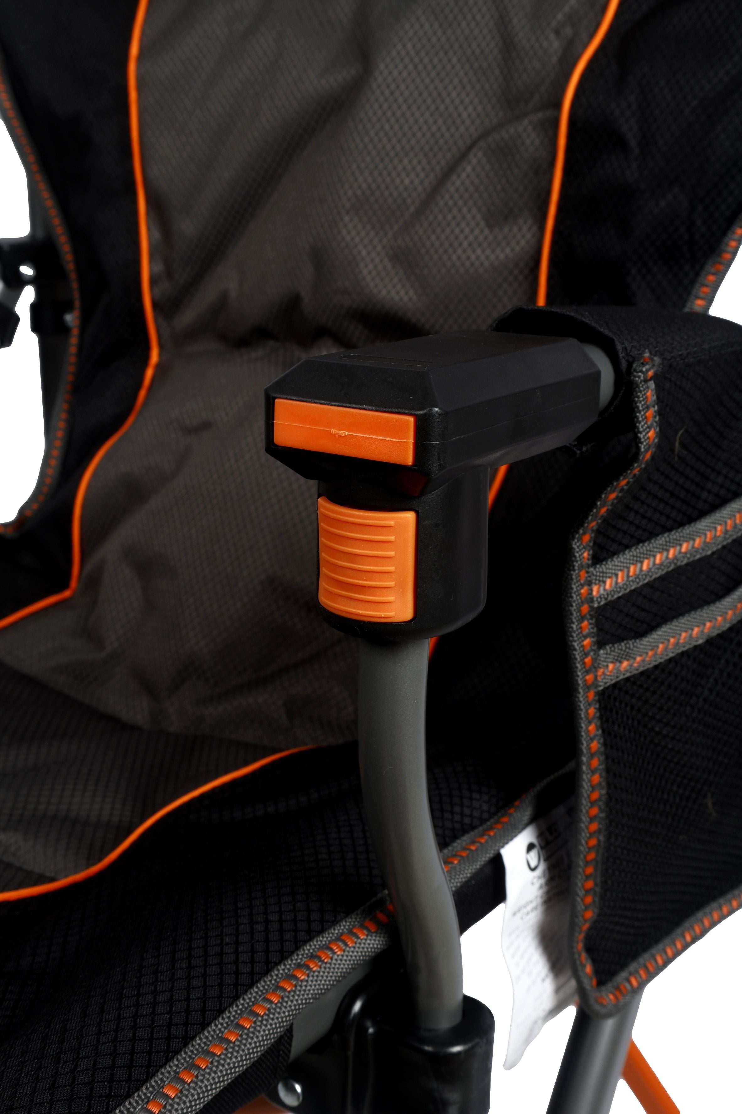 WILDTRAK™ Cheynes Solid Arm Chair with High Back, Fully Cushioned, Wine Glass Holders, Drink Holder, Media Pocket, Self-Levelling Feet for Camping & Events, Weight Rated 200kg, Zipped Storage Pocket for Carry Bag with Shoulder Strap