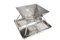 FRONTIER 360 STAINLESS STEEL FOLDING BBQ FIREPIT
