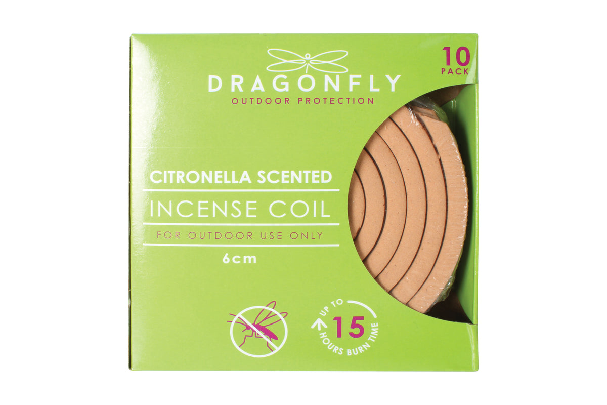 10pk Citronella Scented Incense Coils 10cm