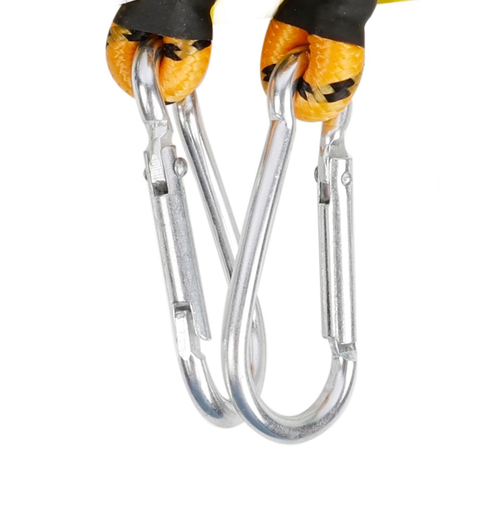 160cm Bungee Cord with Carabiners - Assorted Colours