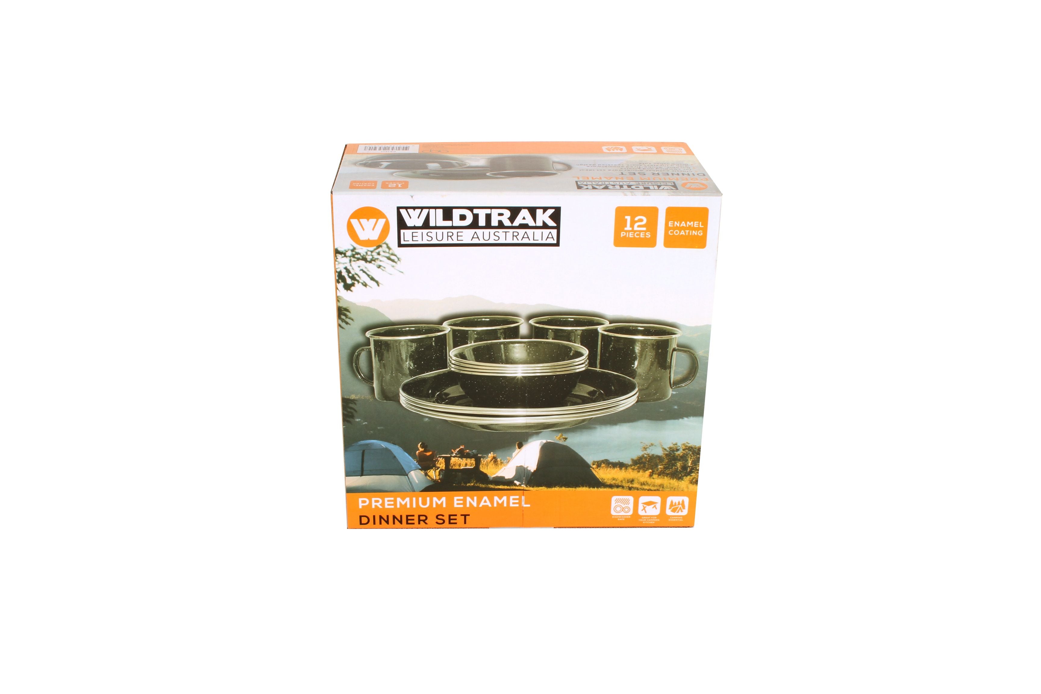 Wildtrak™ 12pc Premium Enamel Dinner Set