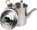 2.8L Stainless Steel Billy Teapot with Handle and Lid