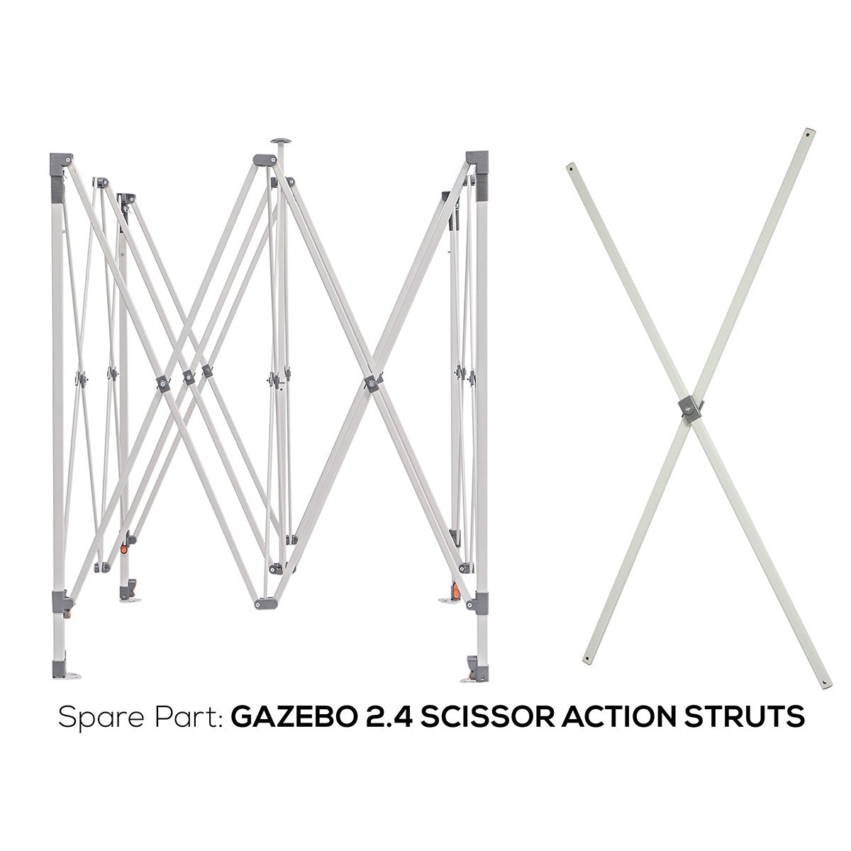 Wildtrak™ 2.4m Deluxe Gazebo Scissor Action Replacement Struts