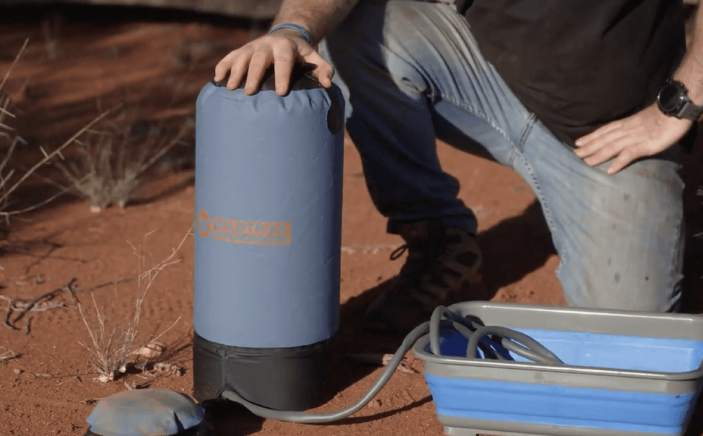 15L Portable Shower with Foot Pump and Storage Bag