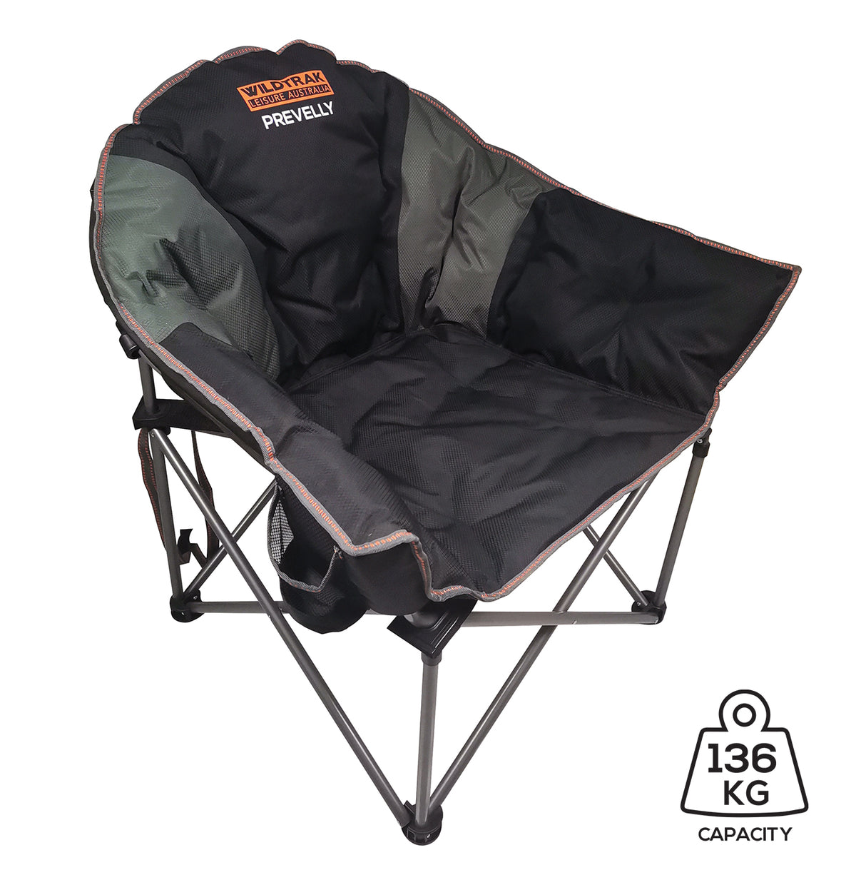 PREVELLY DELUXE CAMP CHAIR WITH CARRY STRAP