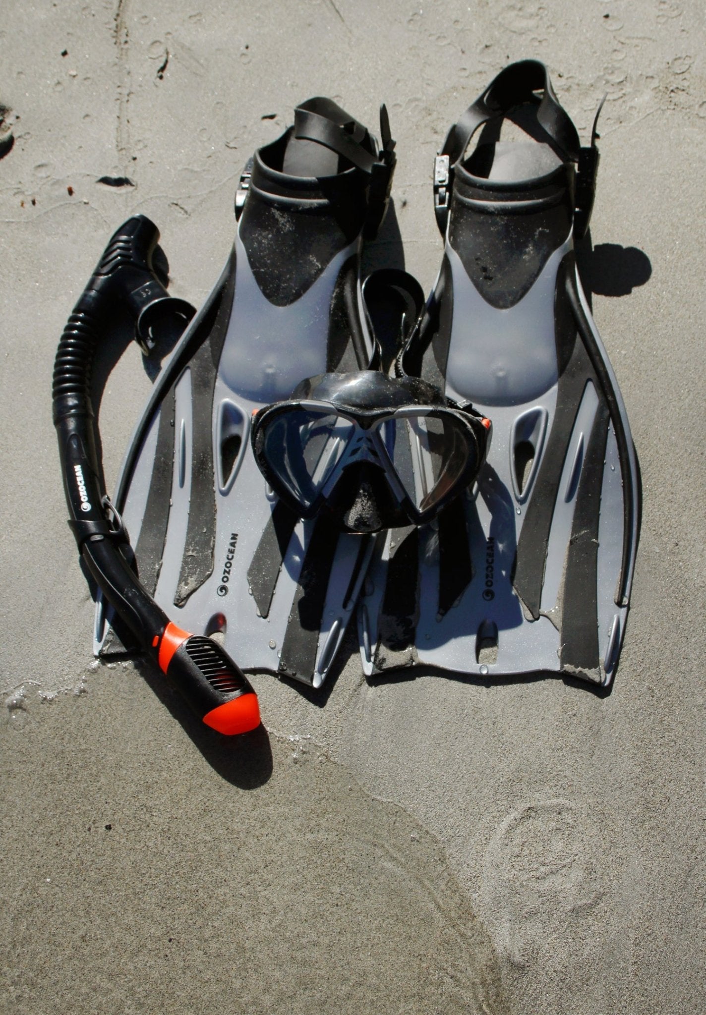 Rotto Adult Mask, Fin and Snorkel Set - Grey