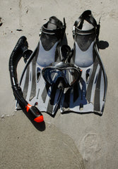 Rotto Adult Mask, Fin and Snorkel Set - Grey