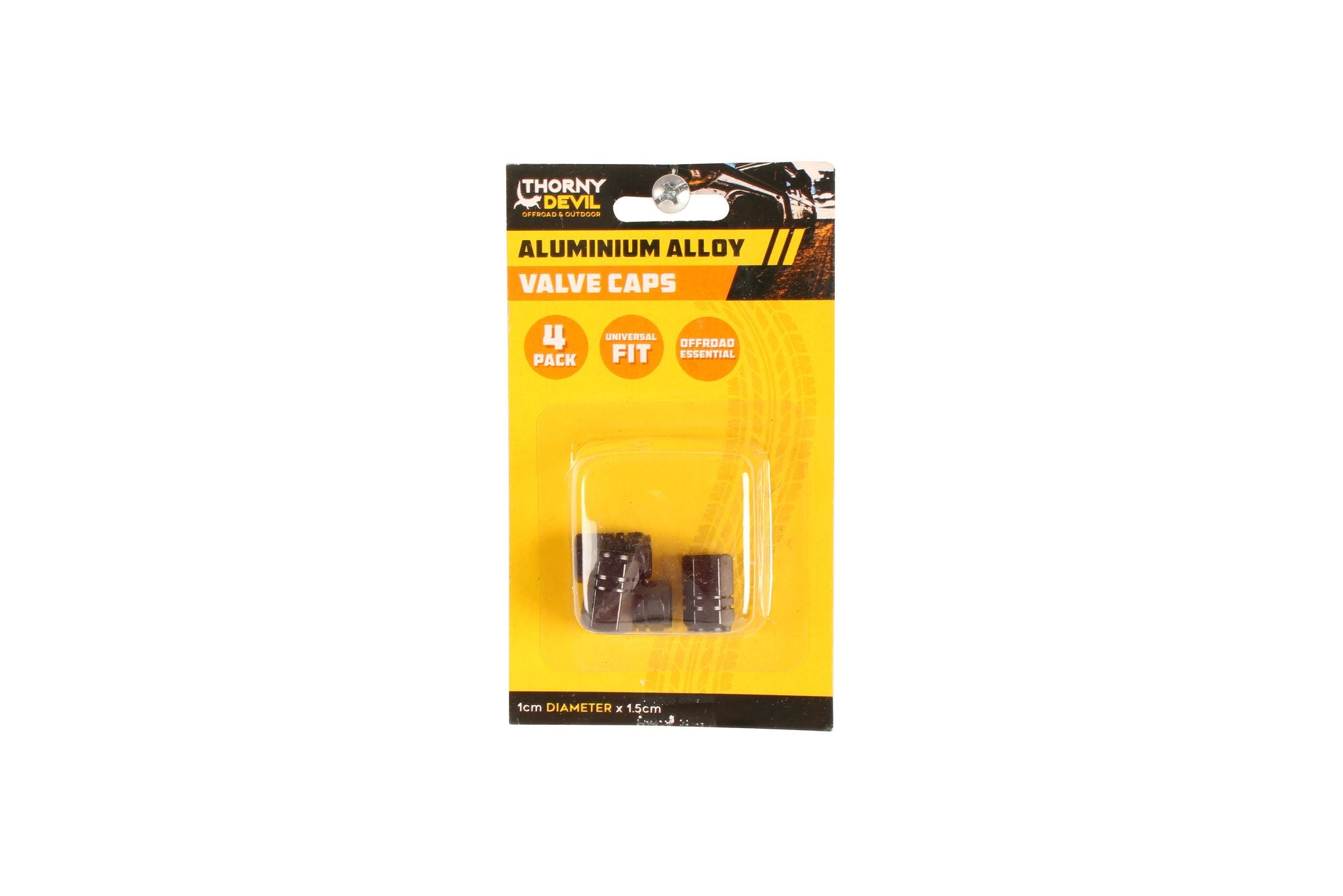 Universal Fit Alloy Valve Caps - 4pk