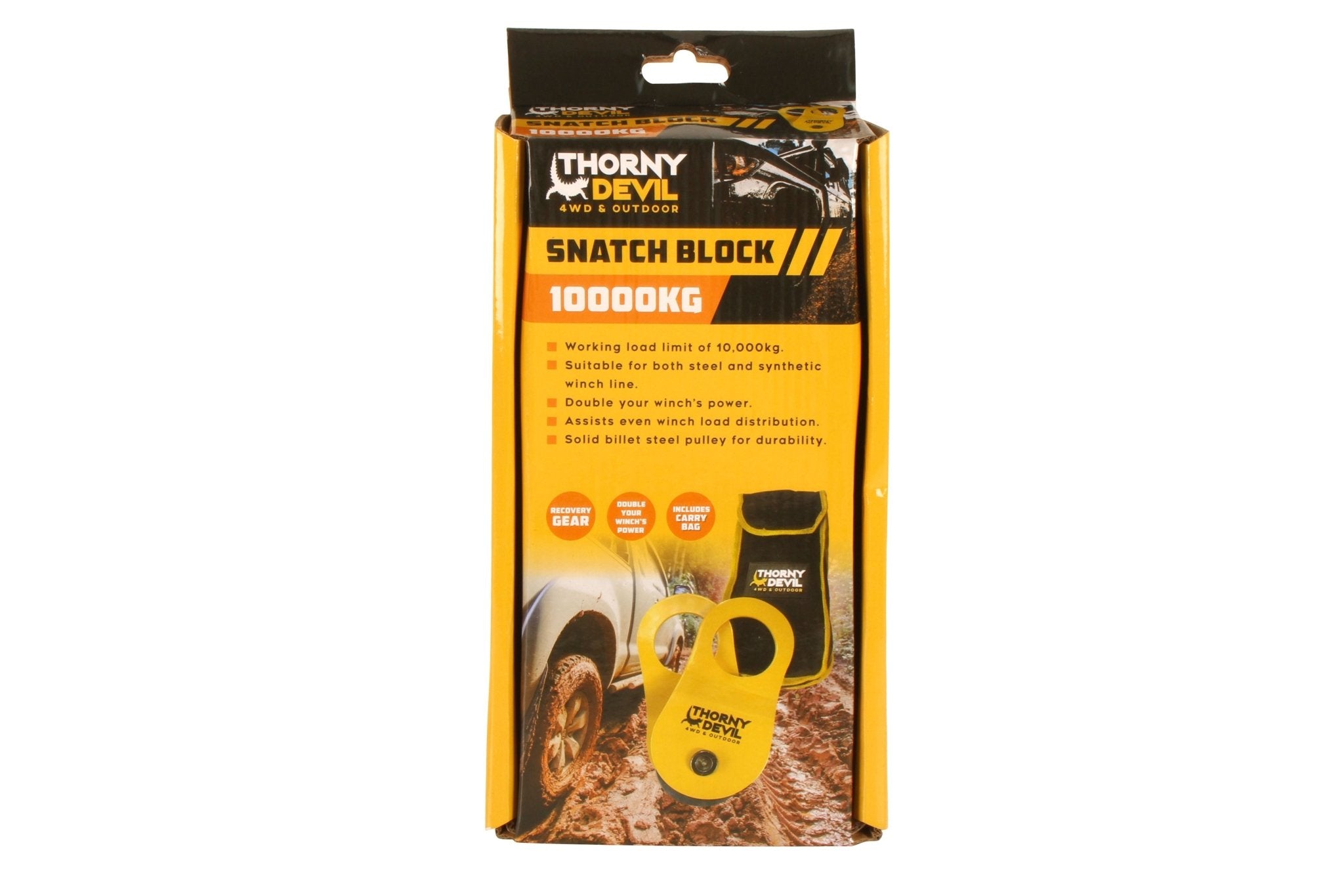 10T Snatch Block with Bag