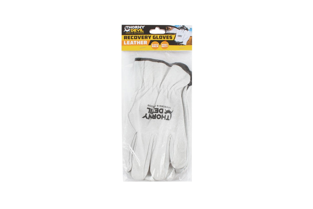 Leather Recovery Gloves, Heavy Duty, Work Safety - One Size Fits Most