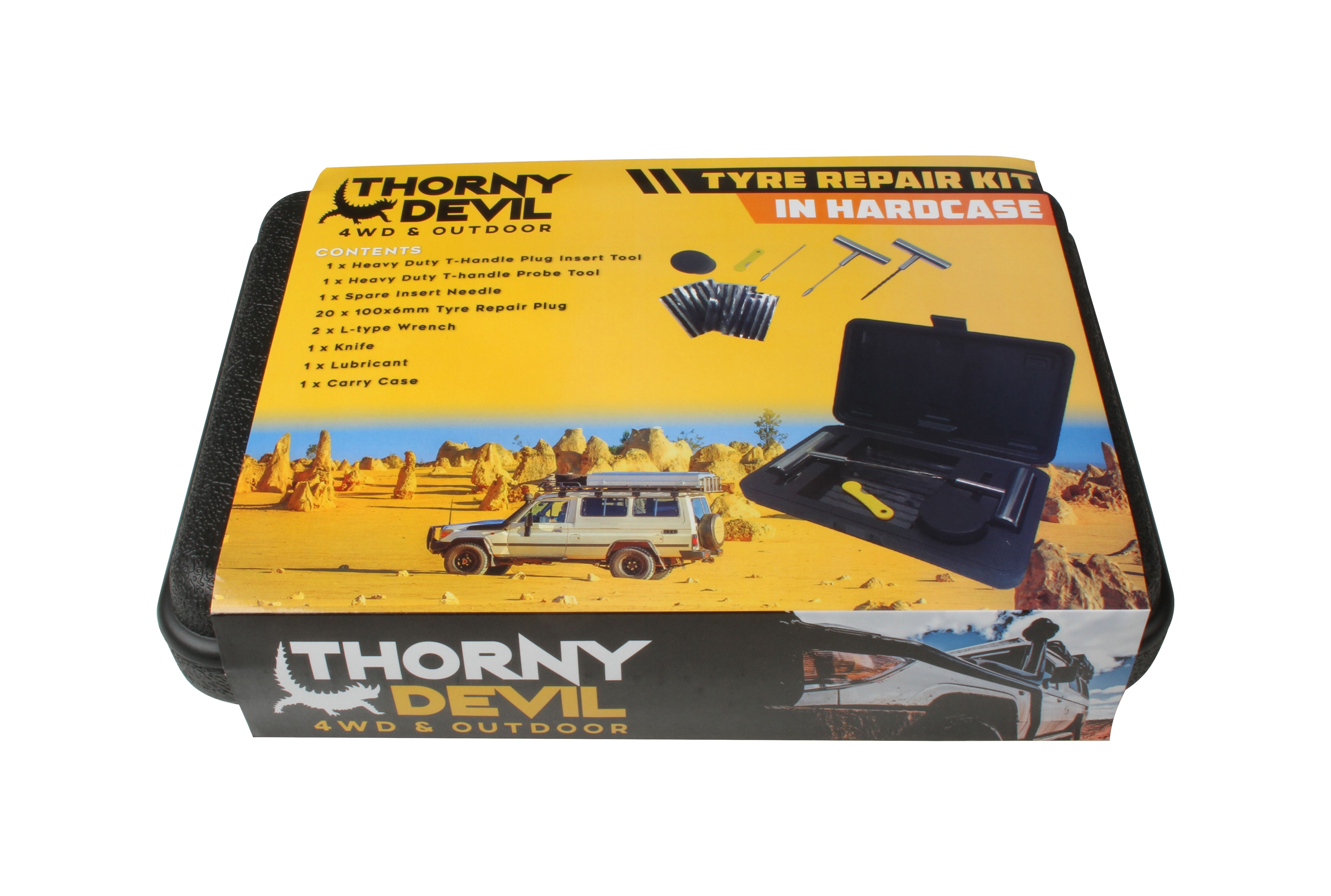 28 Piece Tyre Repair Kit with Hard Case