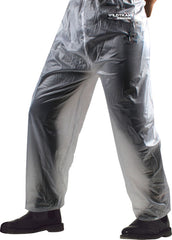 RAINCOAT PANTS ADULT FEMALE TRANSPARENT LARGE