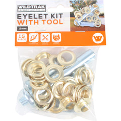 15 PIECE EYELET KIT WITH TOOL